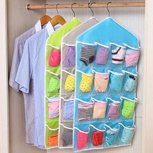 16 Pockets Socks Organizer