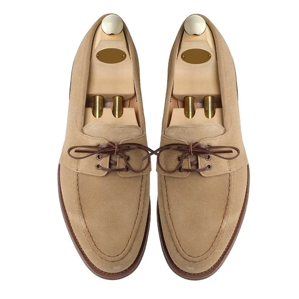 6CM/2.36 Inches CMR CHAMARIPA Elevate Your Style with CMR CHAMARIPA Khaki Suede Loafers