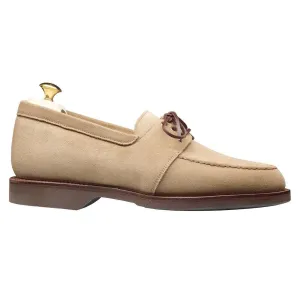 6CM/2.36 Inches CMR CHAMARIPA Elevate Your Style with CMR CHAMARIPA Khaki Suede Loafers