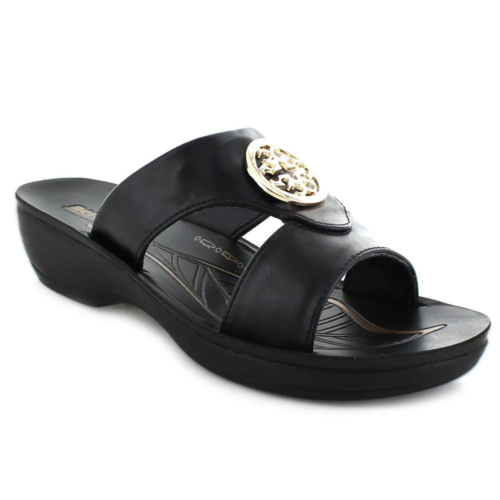 Aerosoft - Taboo S5103 Open Toe Comfortable Slide Sandals For Women