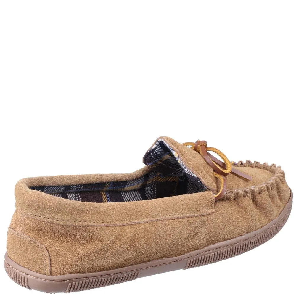 Alberta Moccasin Slippers Beige