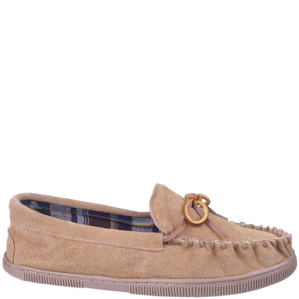 Alberta Moccasin Slippers Beige