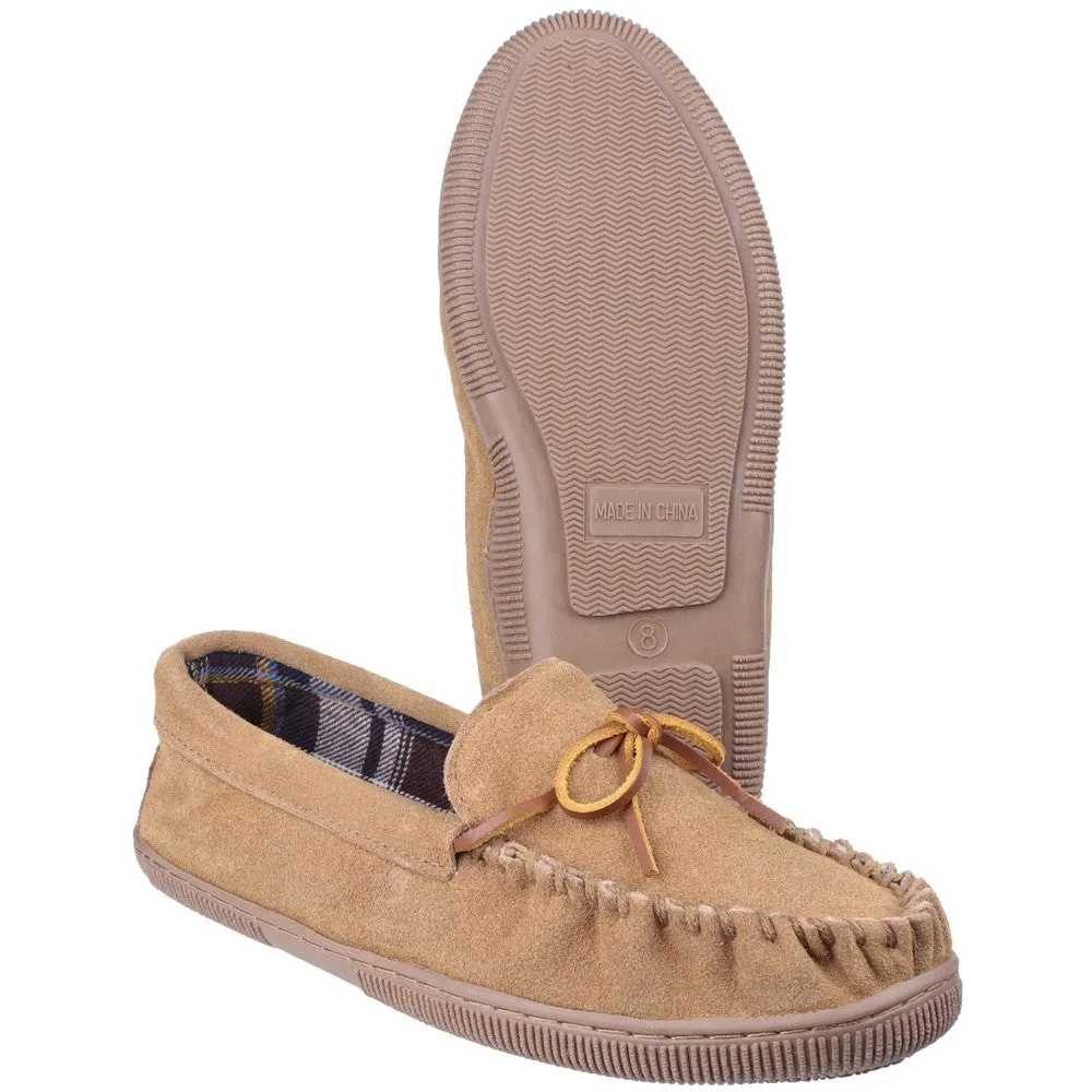 Alberta Moccasin Slippers Beige