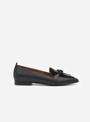 ALLY LEATHER LOAFERS | SUEDE BLACK