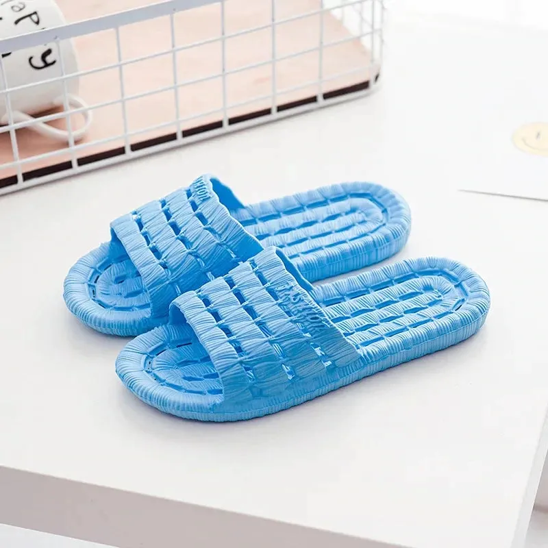 Anti-slip Soft Silicone Bathroom Slippers