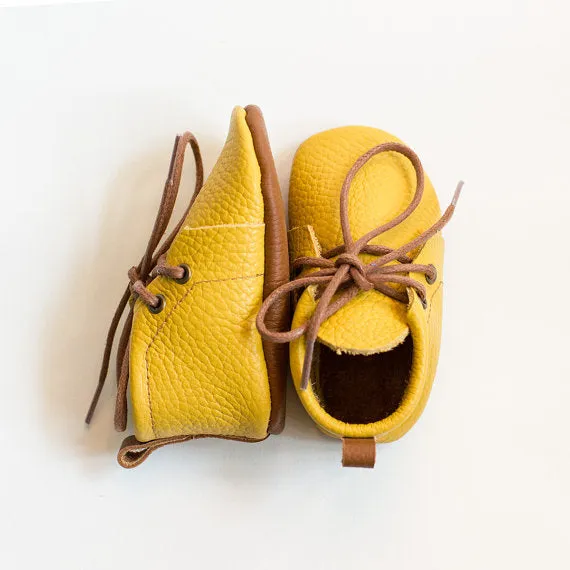 Baby yellow booties