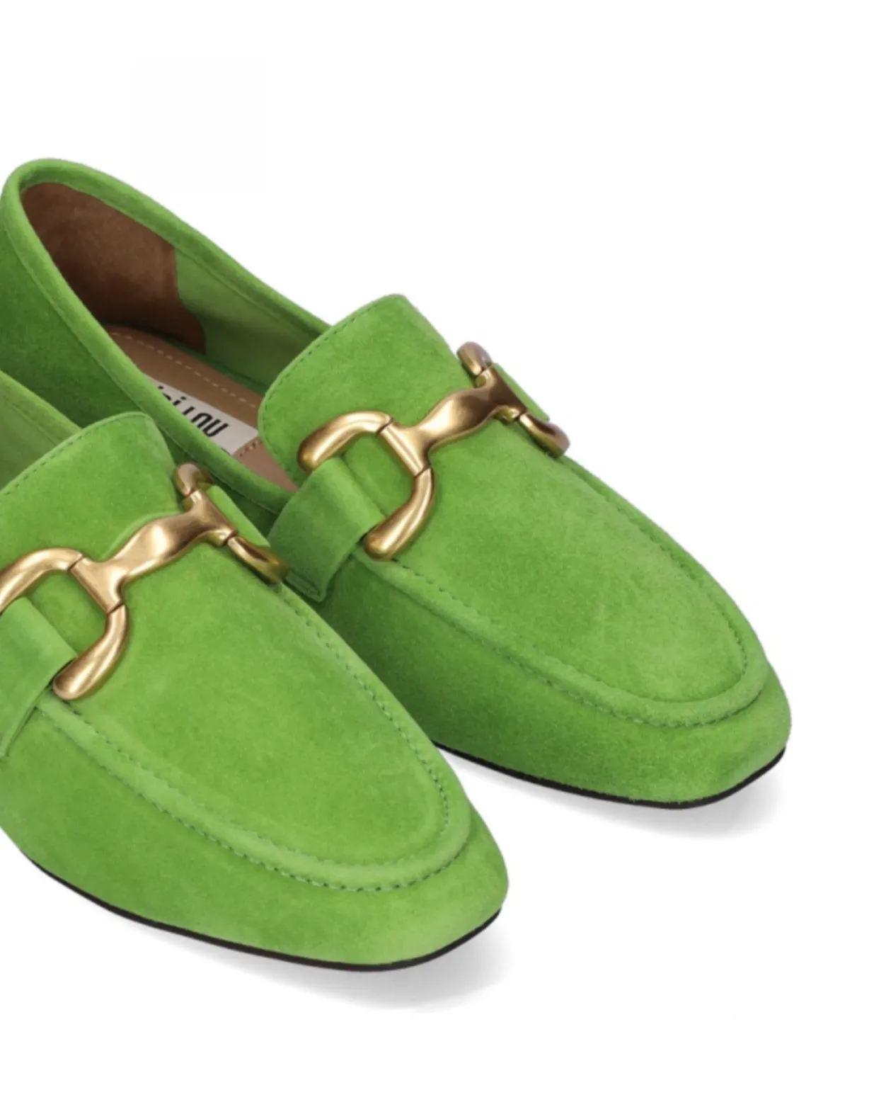 Bibi Lou Zagreb Pistachio Suede Loafers