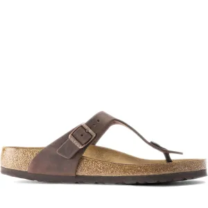 Birkenstock Gizeh Oiled Leather - Habana Sandals