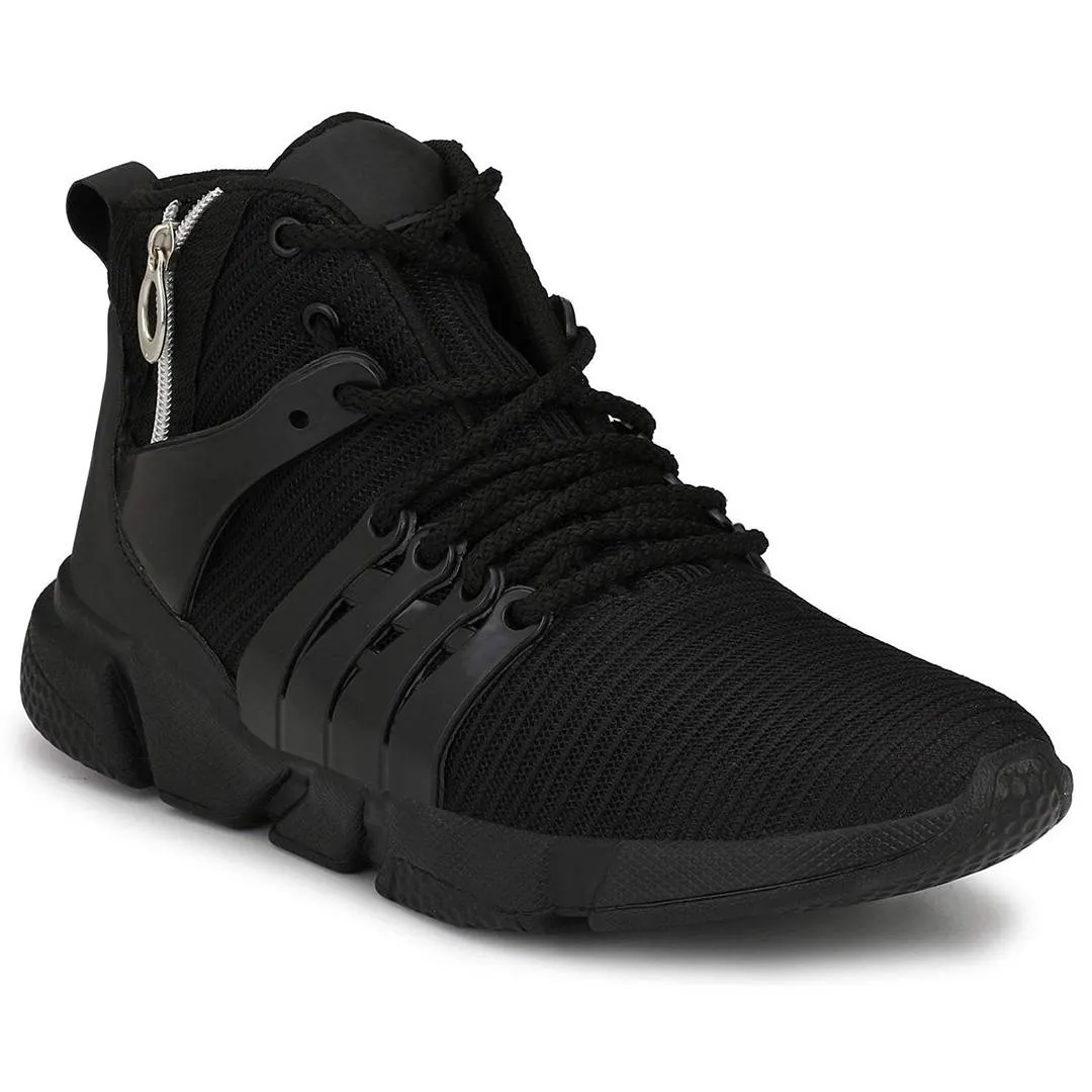 Black Mesh Sports Shoes