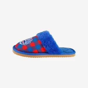 Buffalo Bills Womens Plaid Sherpa Mule Slipper