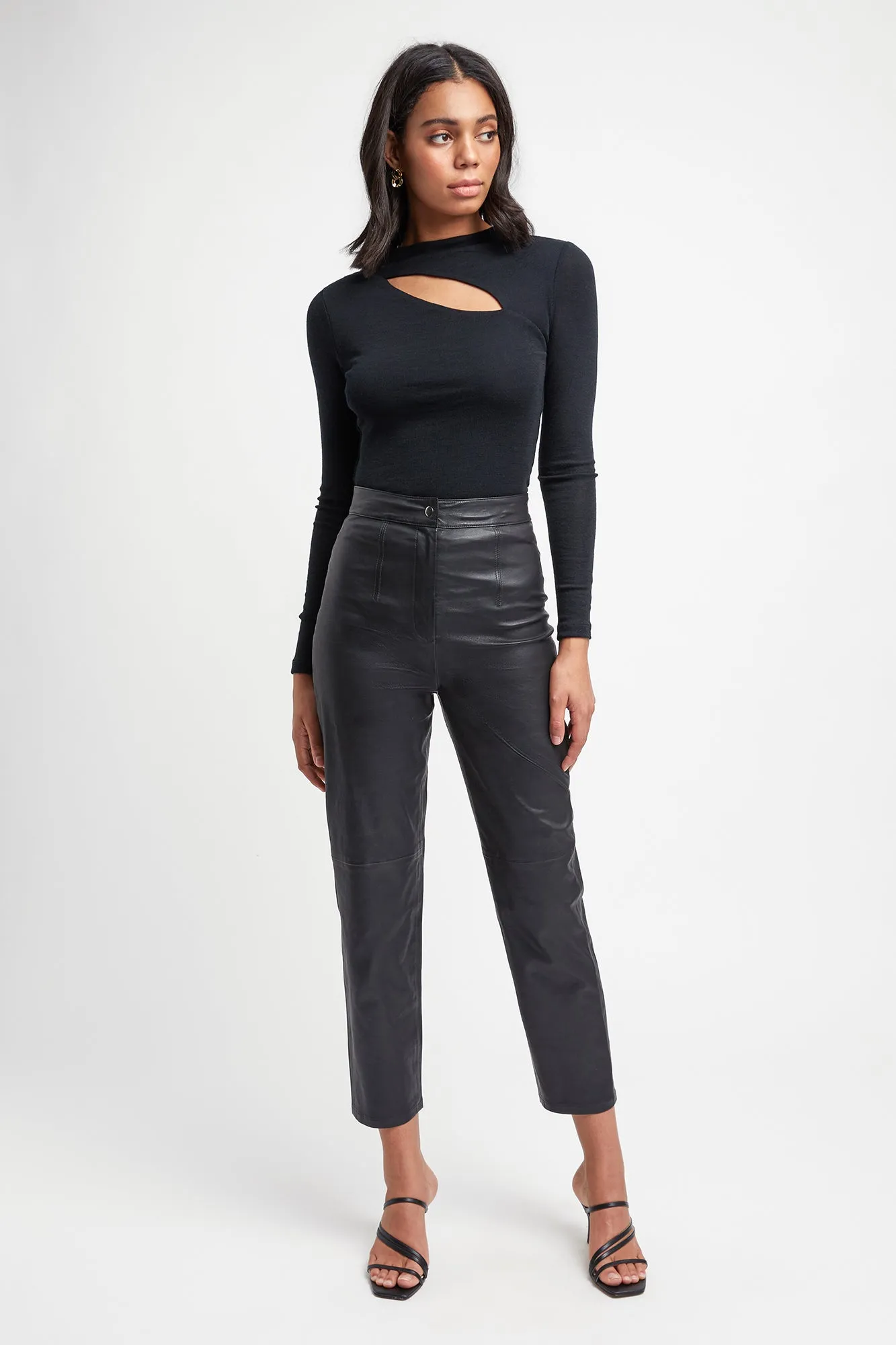 Clemence Leather Trouser