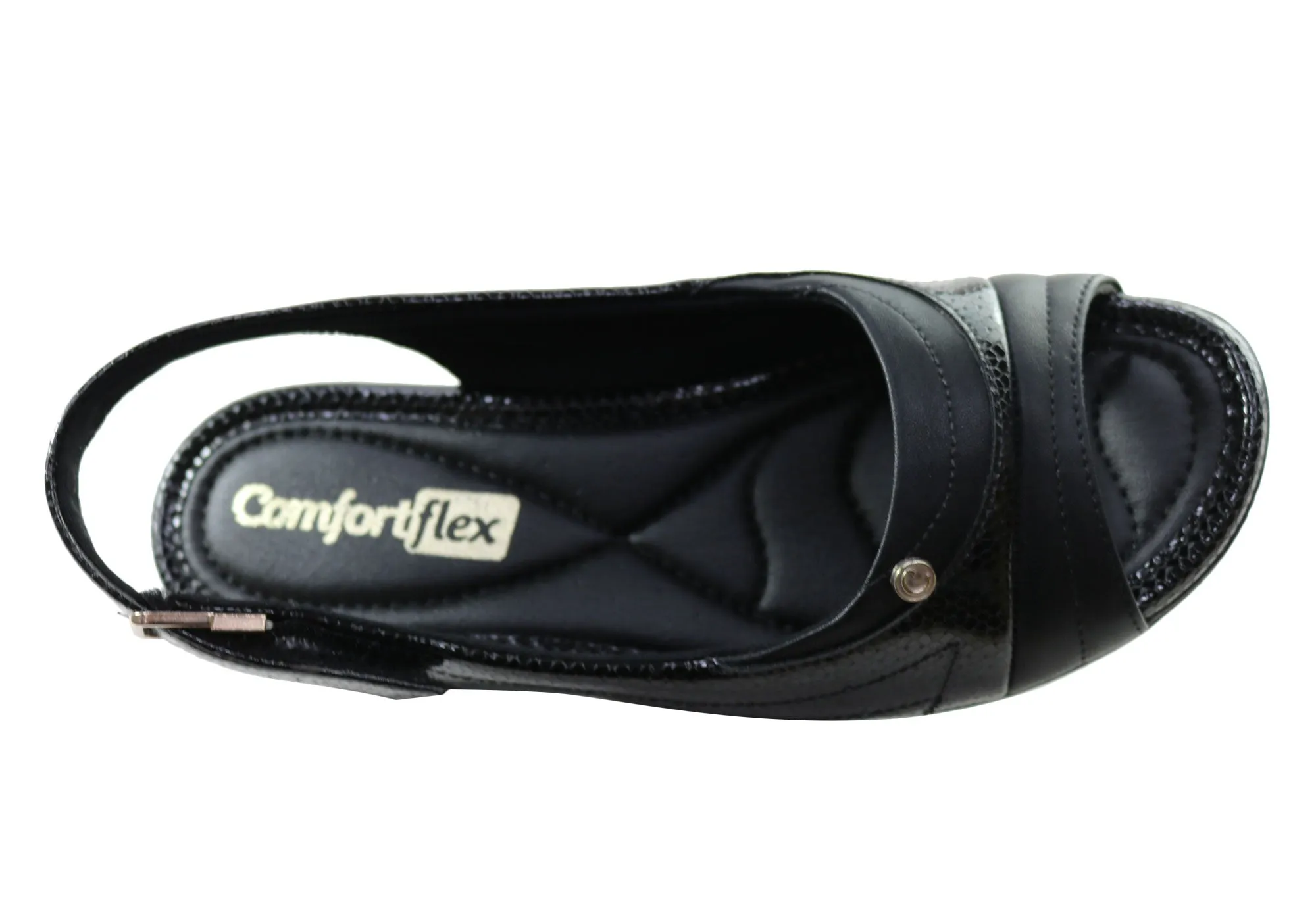 Comfortflex Keepler Womens Comfortable Wedge Sandals Made In Brazil