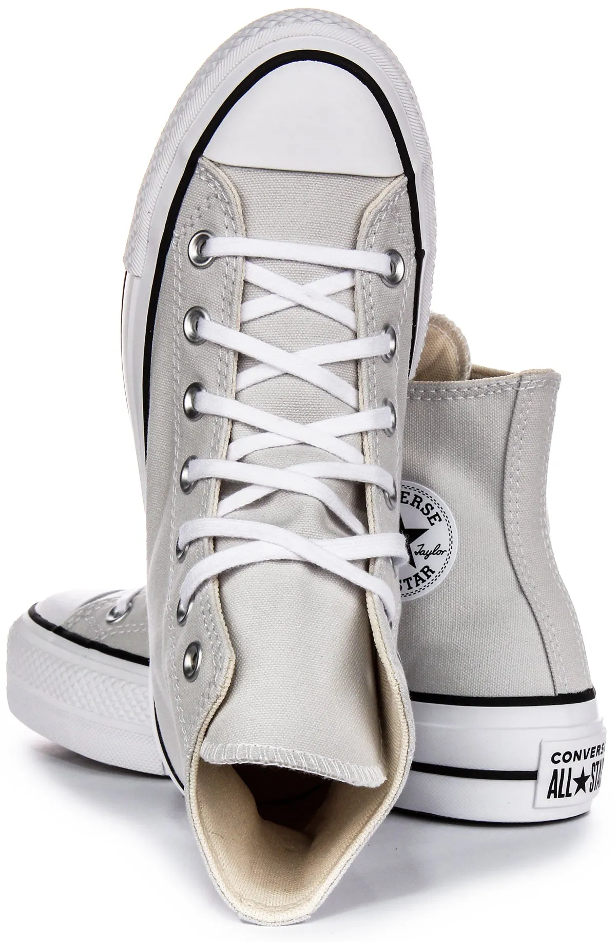 Converse All Star Lift Hi A08287C In Grey White For Women