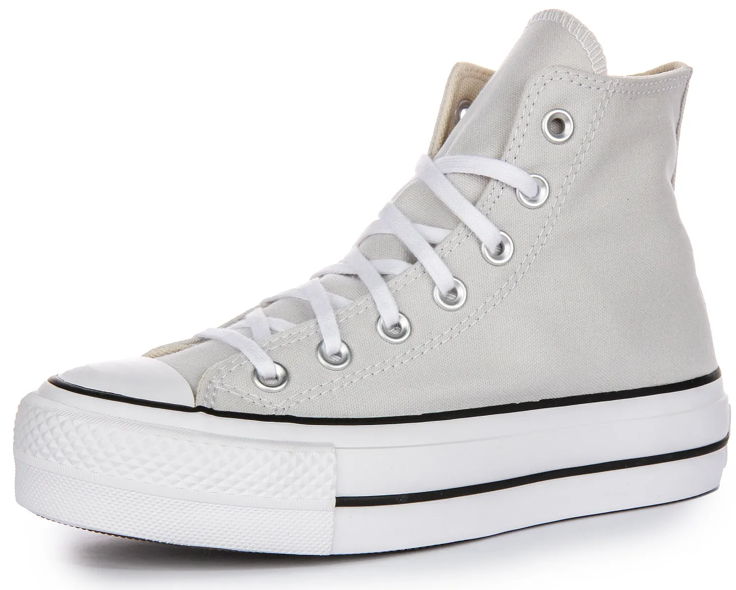 Converse All Star Lift Hi A08287C In Grey White For Women