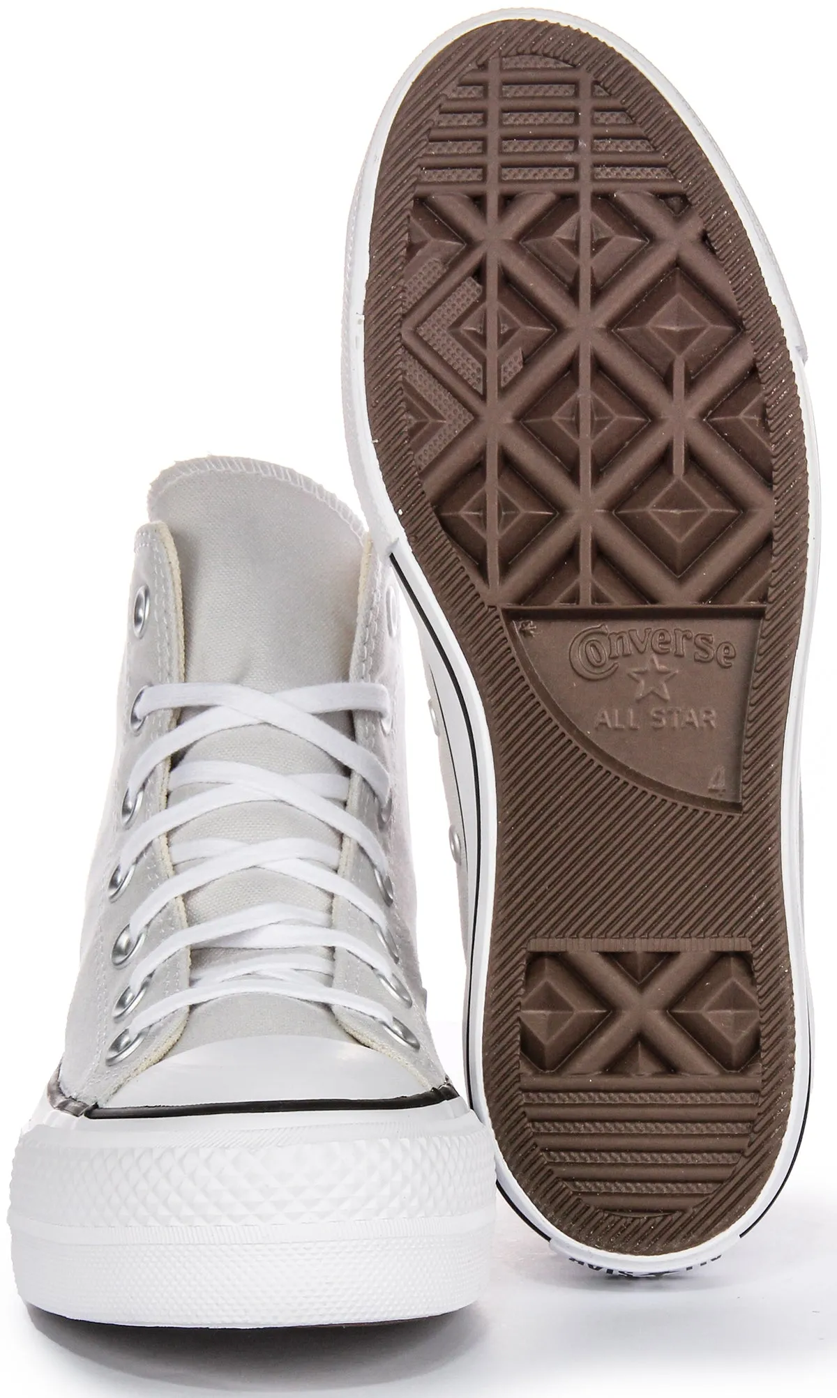 Converse All Star Lift Hi A08287C In Grey White For Women