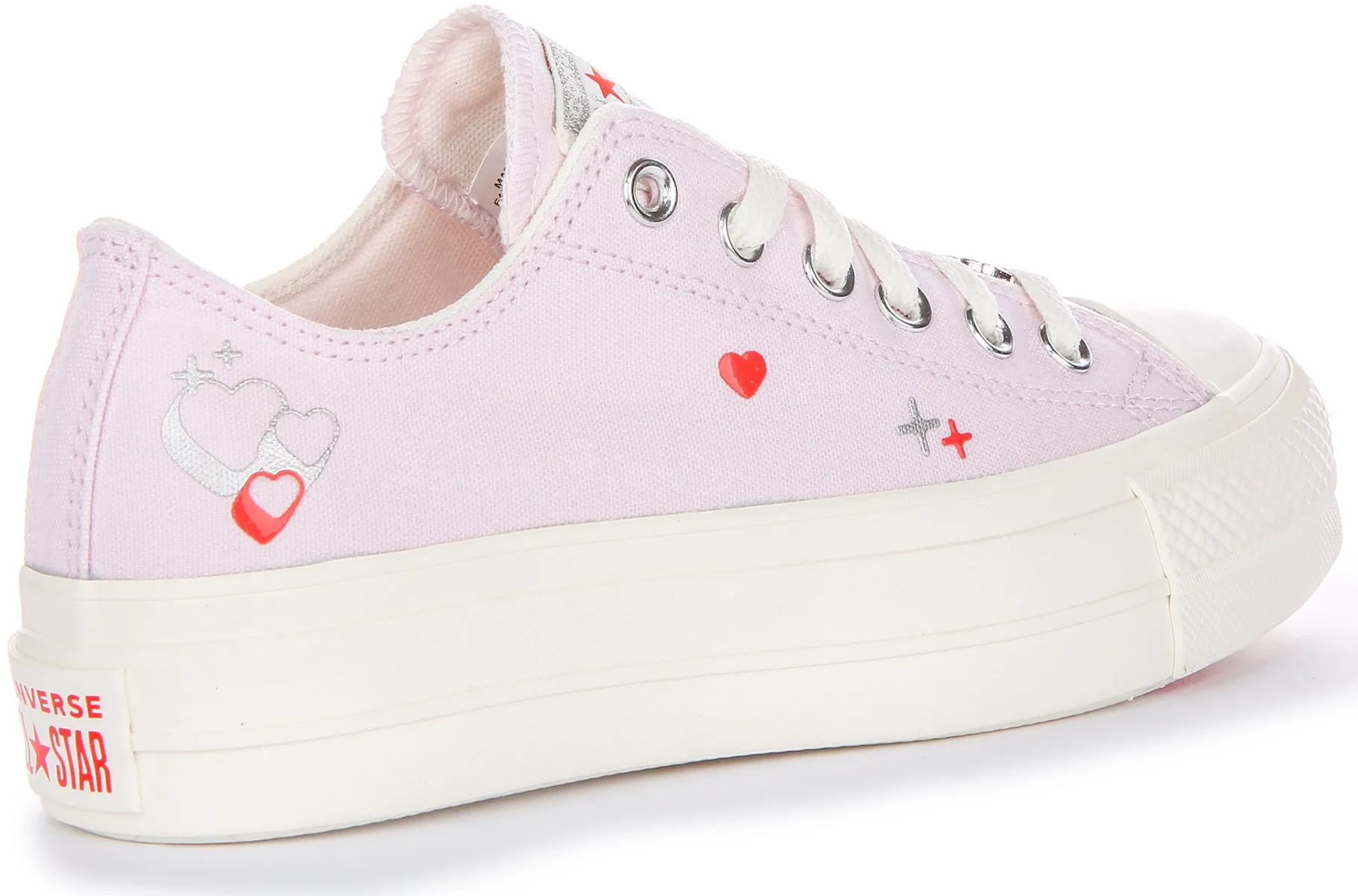 Converse Chuck Taylor Lift Low A09115C In Lilac | Hearts