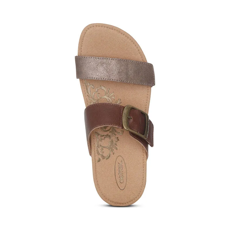 Daisy Adjustable Slide in Brown