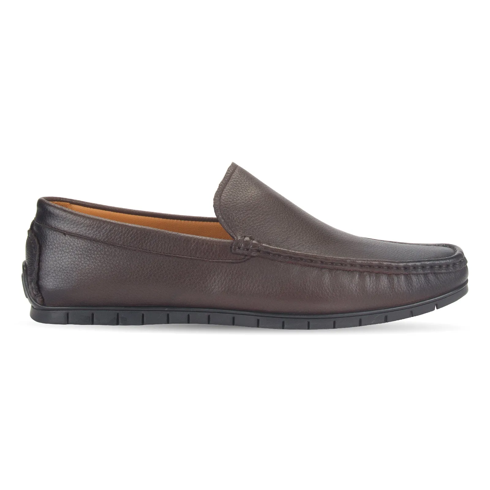 Elias dual-tone fusion leather moccasin