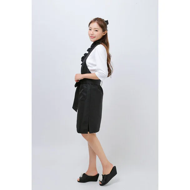 Frilled Apron Black