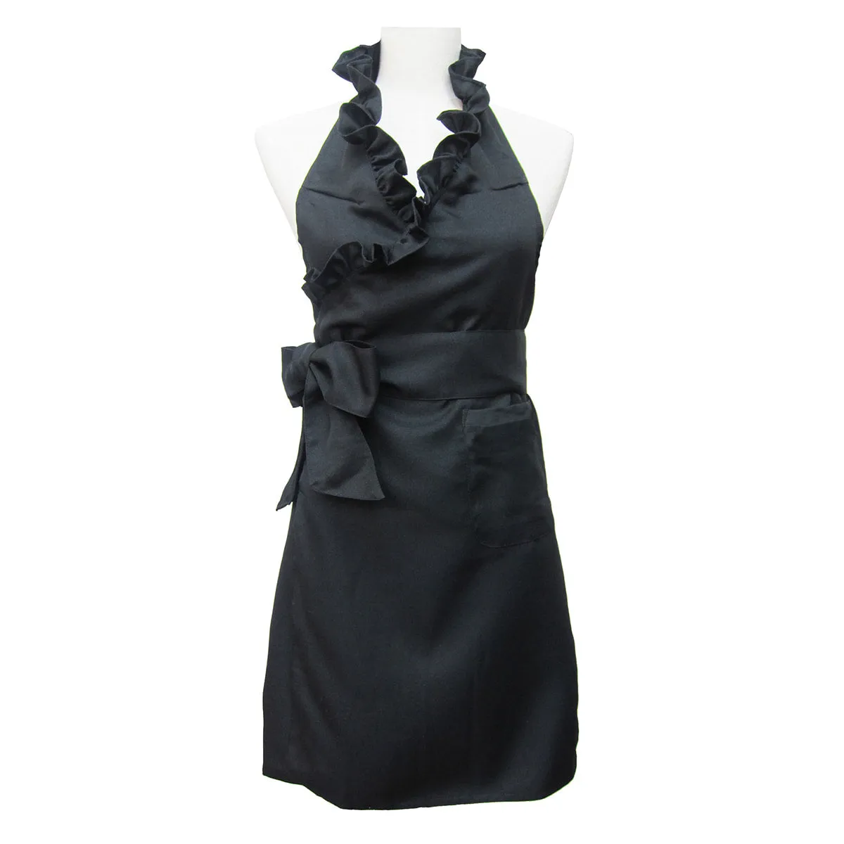 Frilled Apron Black