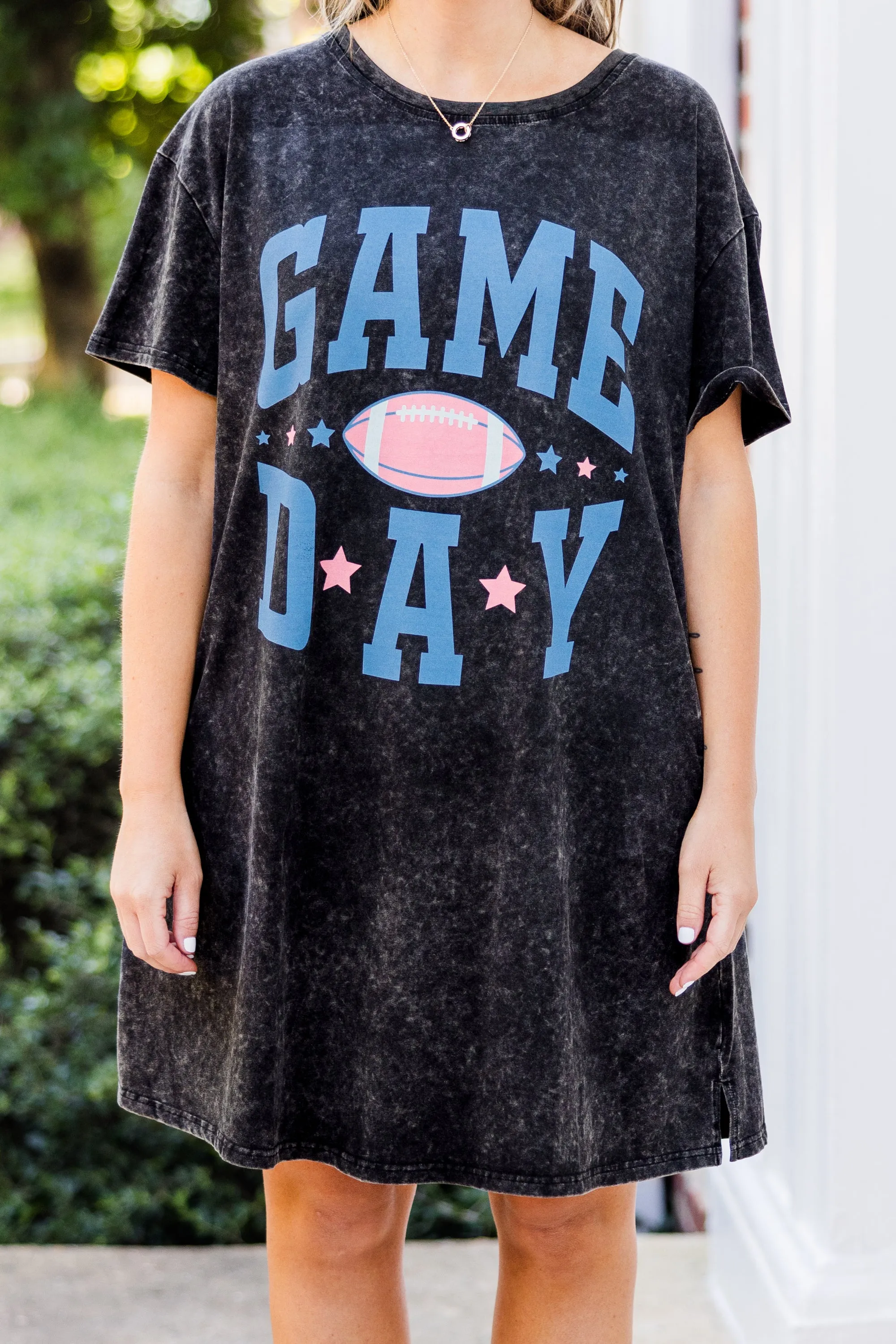 Game Days Are For The Girls T-Shirt Dress, Black