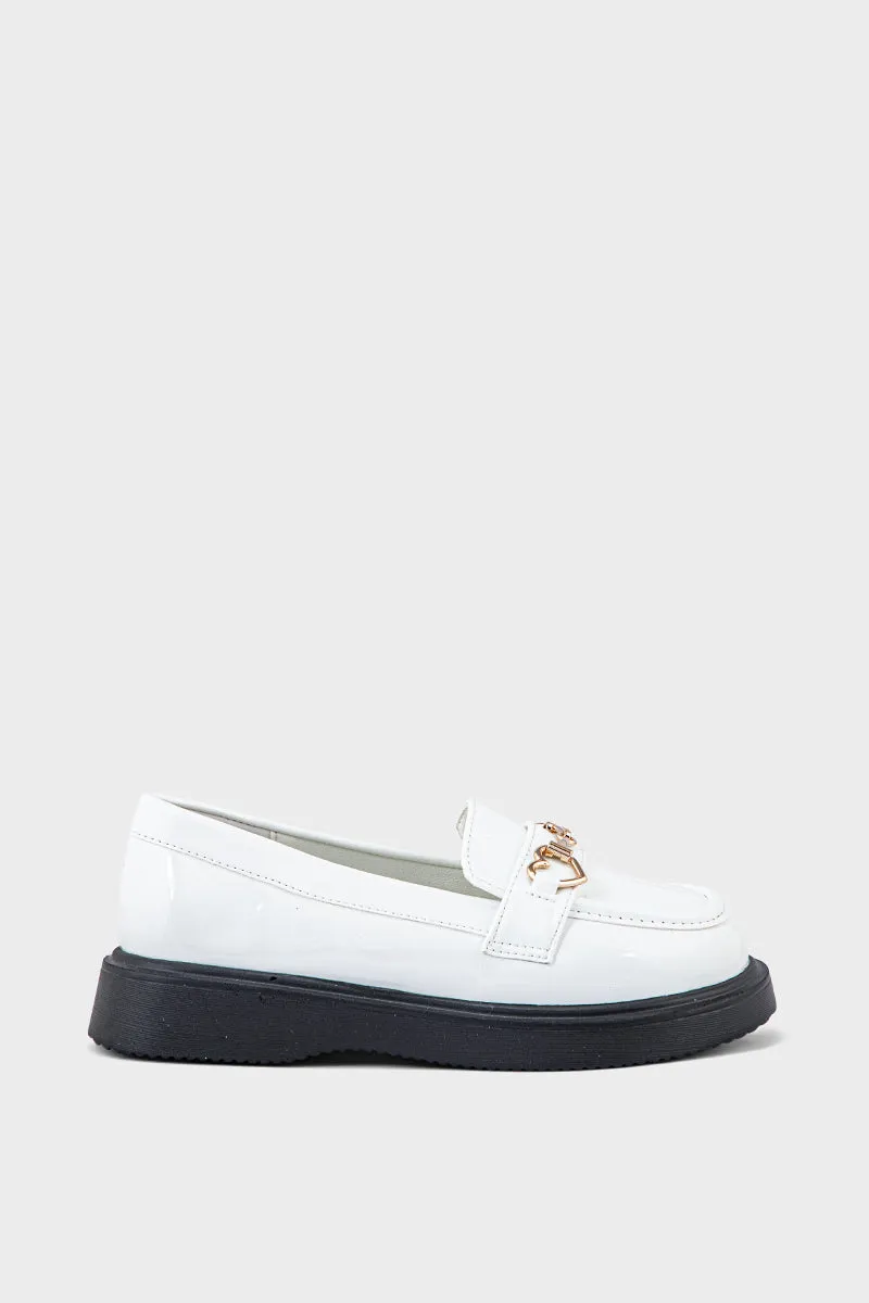 Girls Formal Loafer GF9501-Ivory