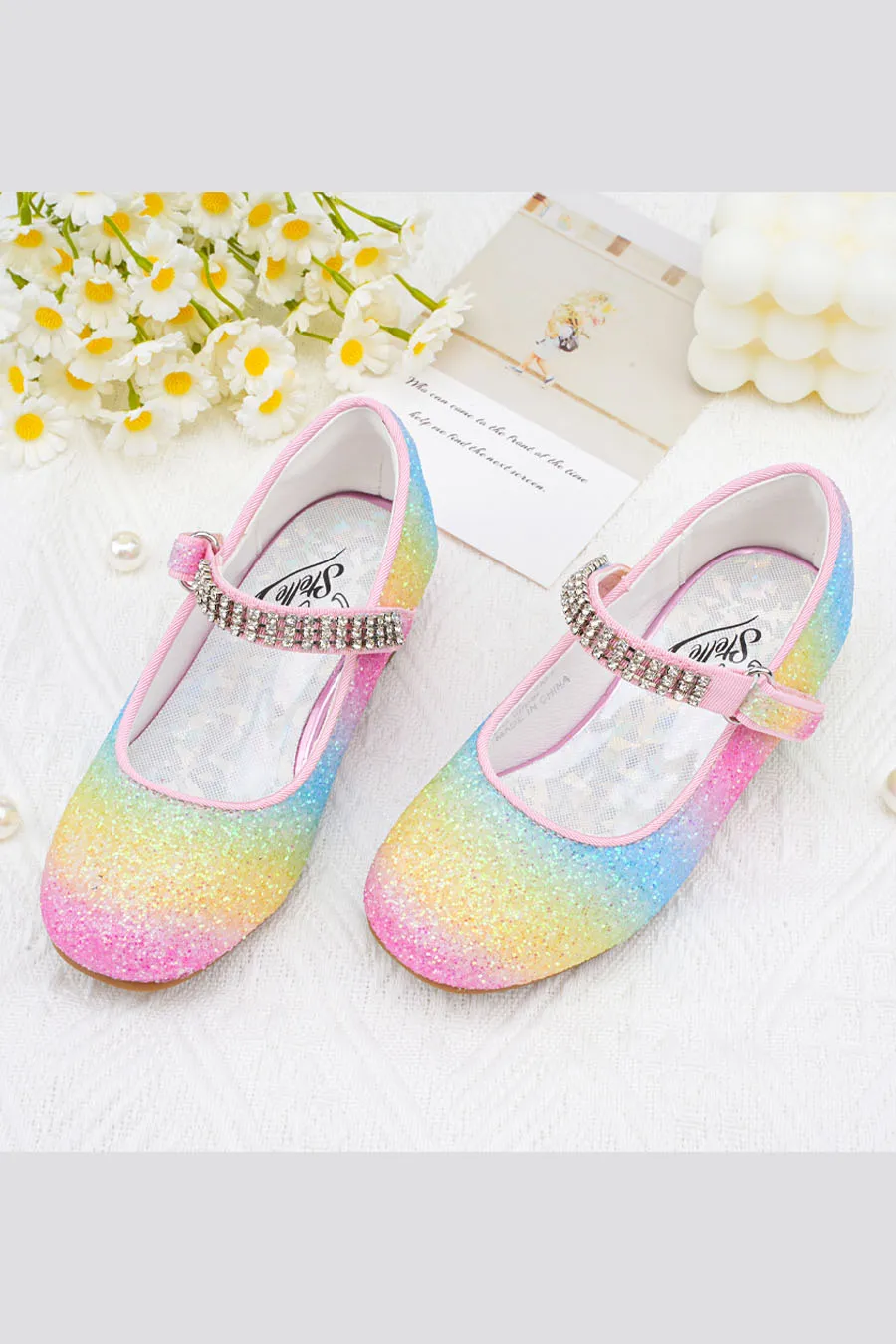 Girls Low Heel Mary Jane Dress Shoes