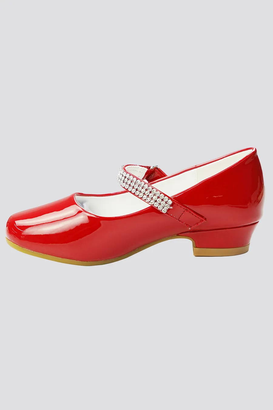 Girls Low Heel Mary Jane Dress Shoes