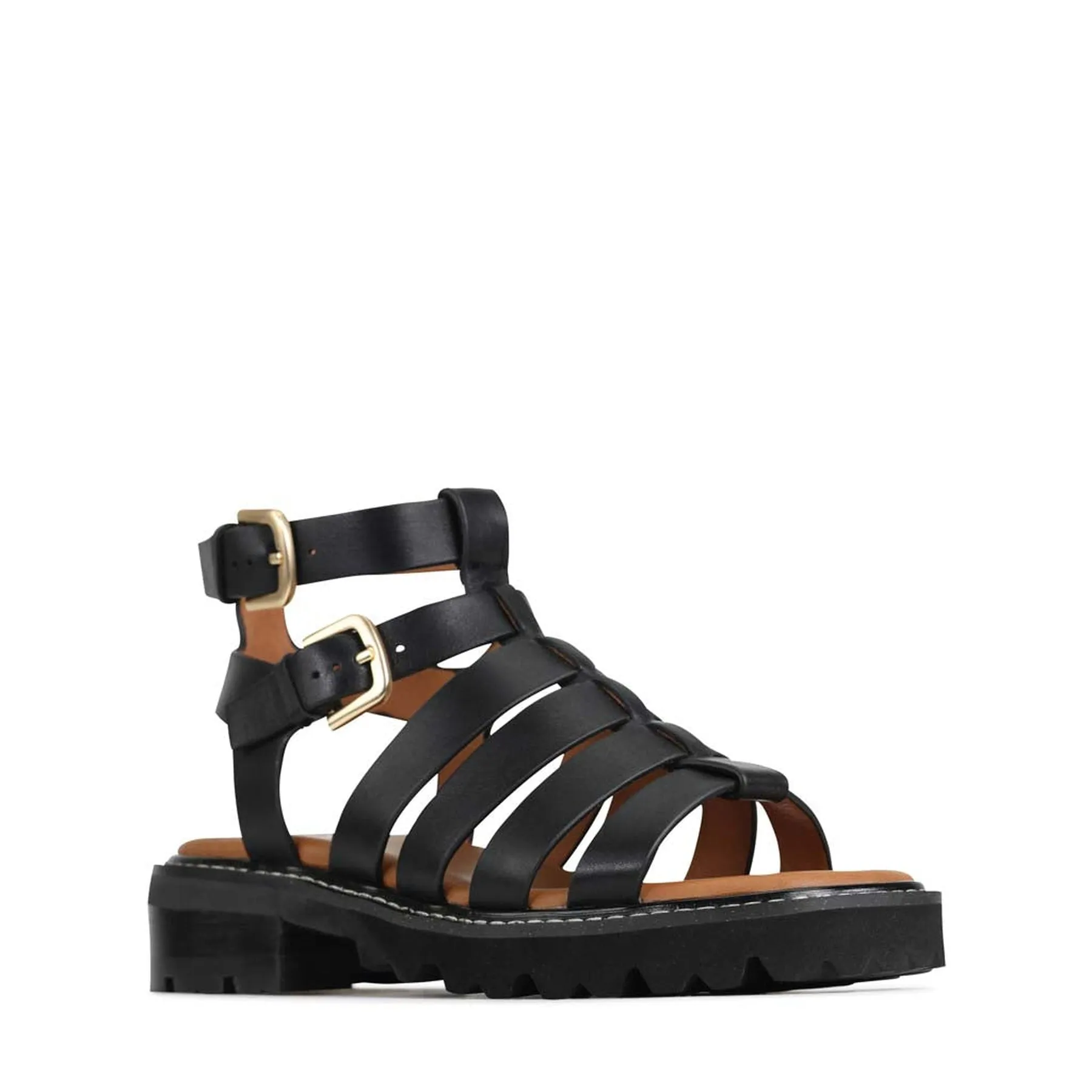 GIZELLE LEATHER FISHERMAN SANDALS