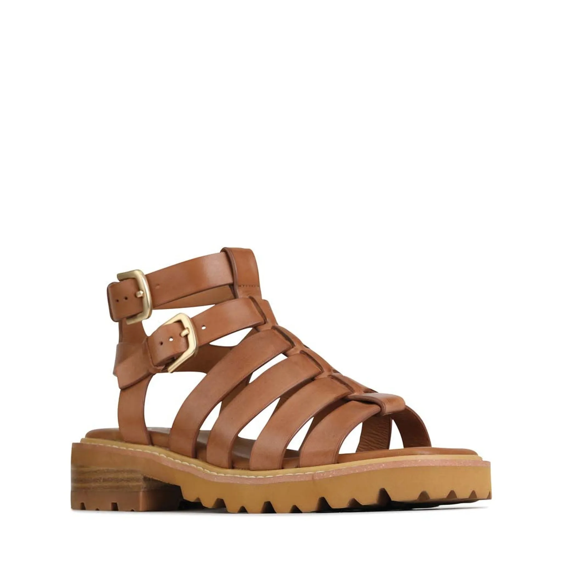 GIZELLE LEATHER FISHERMAN SANDALS