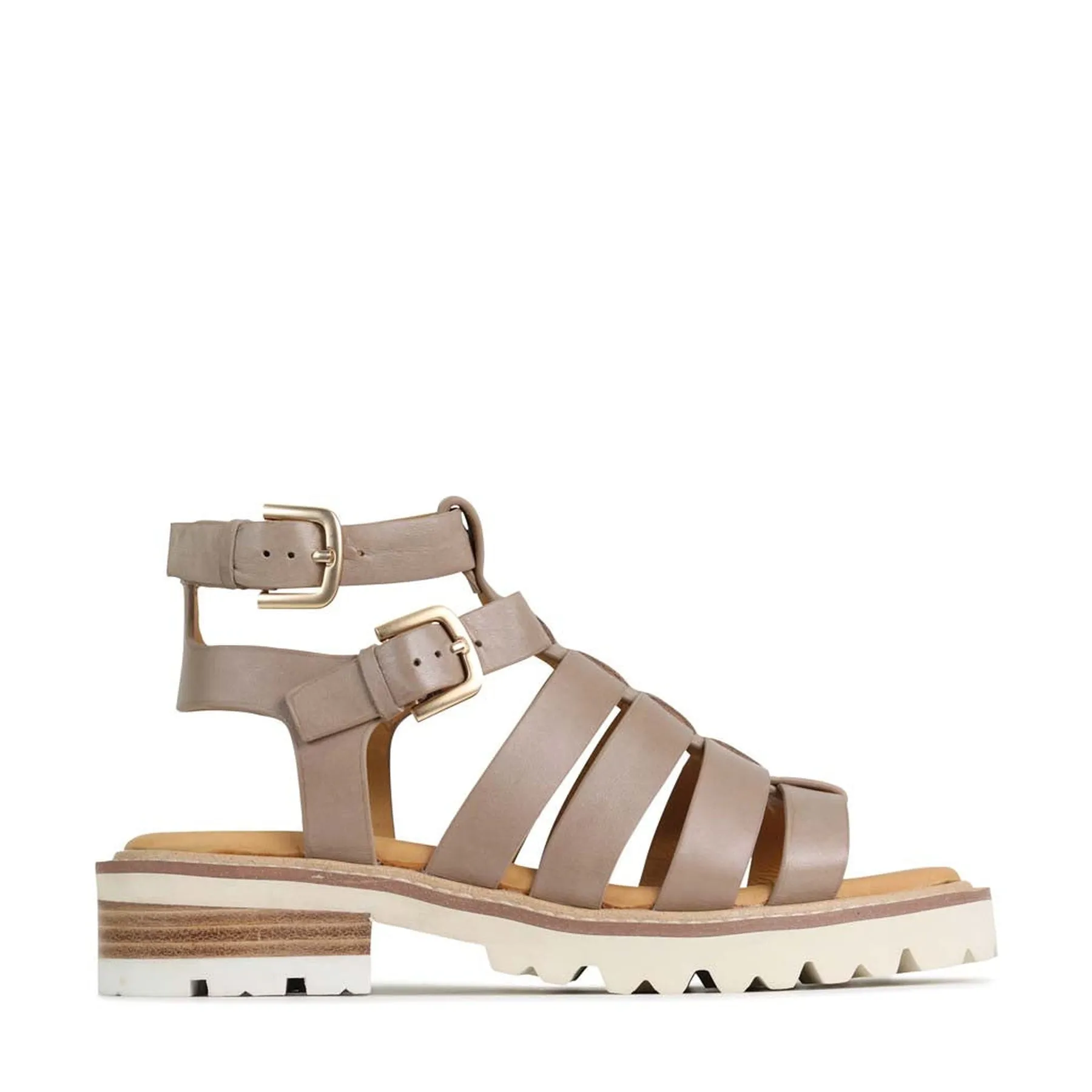 GIZELLE LEATHER FISHERMAN SANDALS