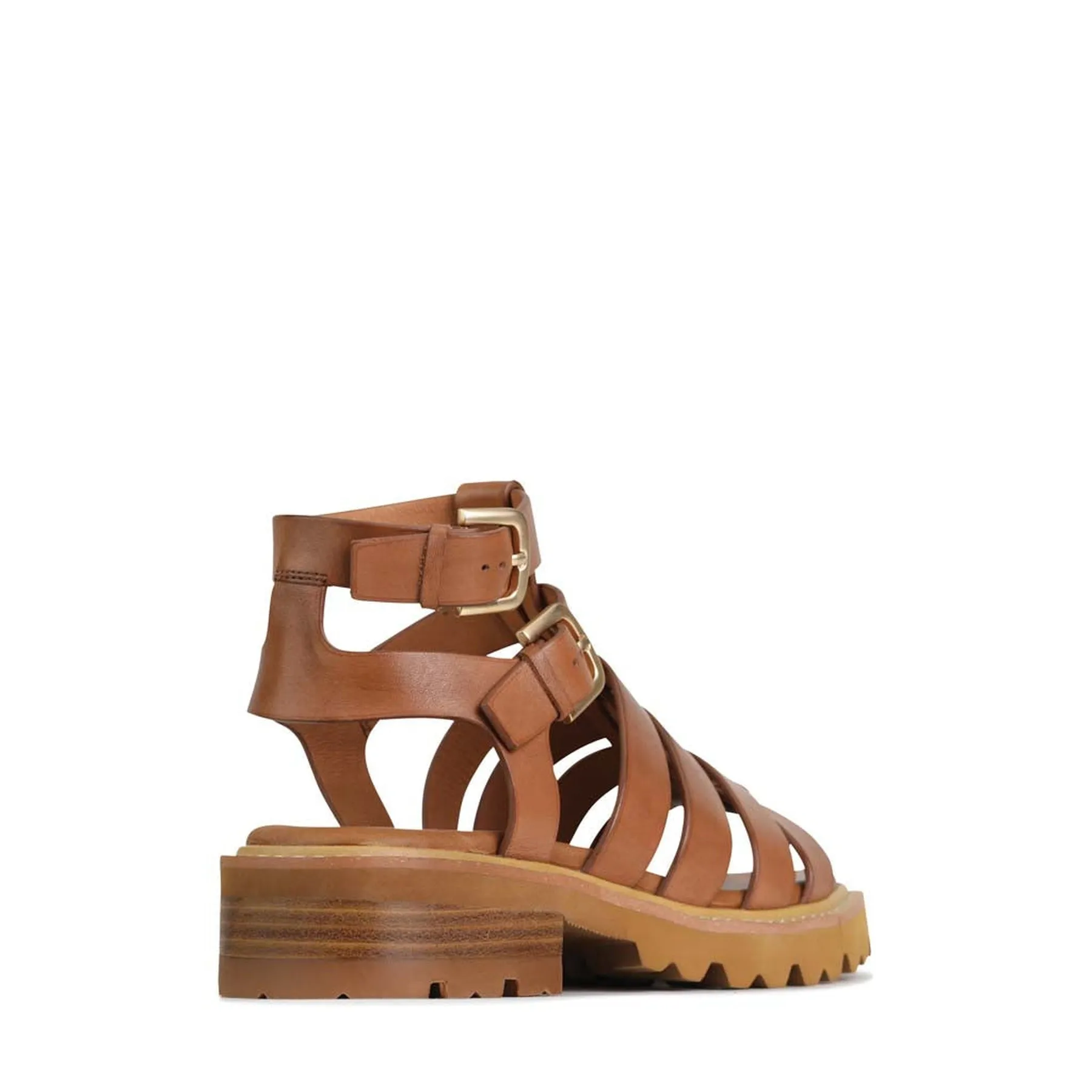 GIZELLE LEATHER FISHERMAN SANDALS