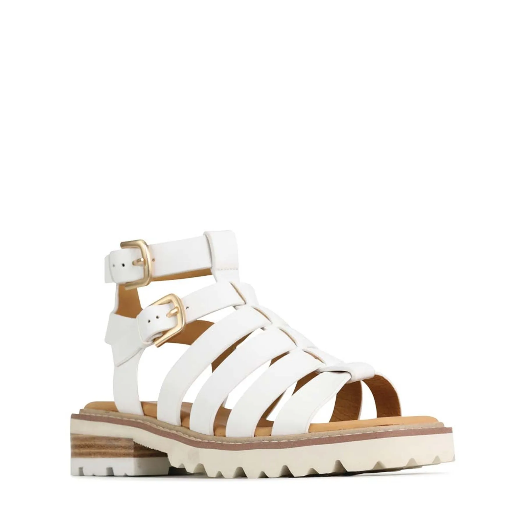 GIZELLE LEATHER FISHERMAN SANDALS