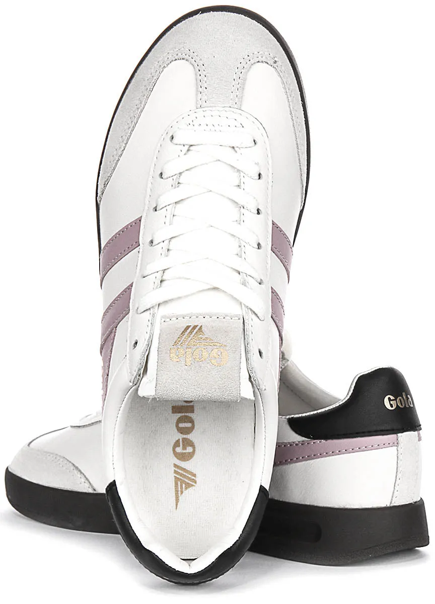 Gola Classics Cyclone Leather In White Pink For Women