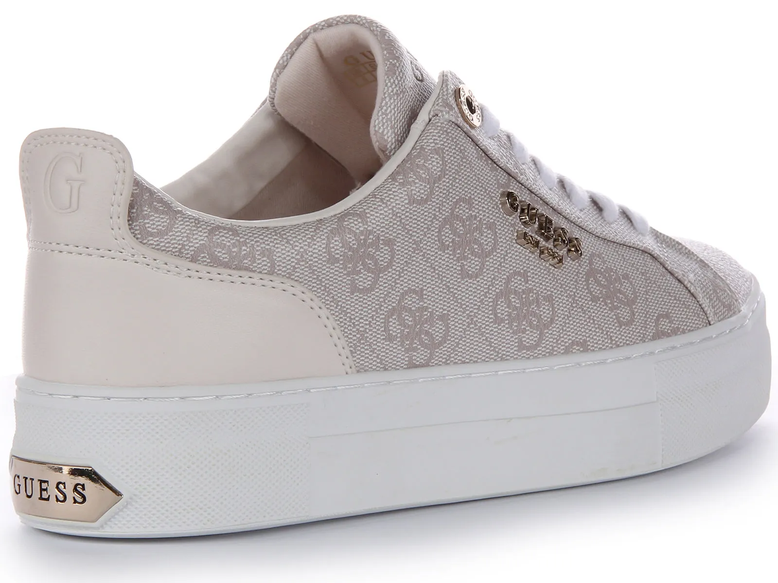 Guess Genza 4G Trainers In Stone For Women