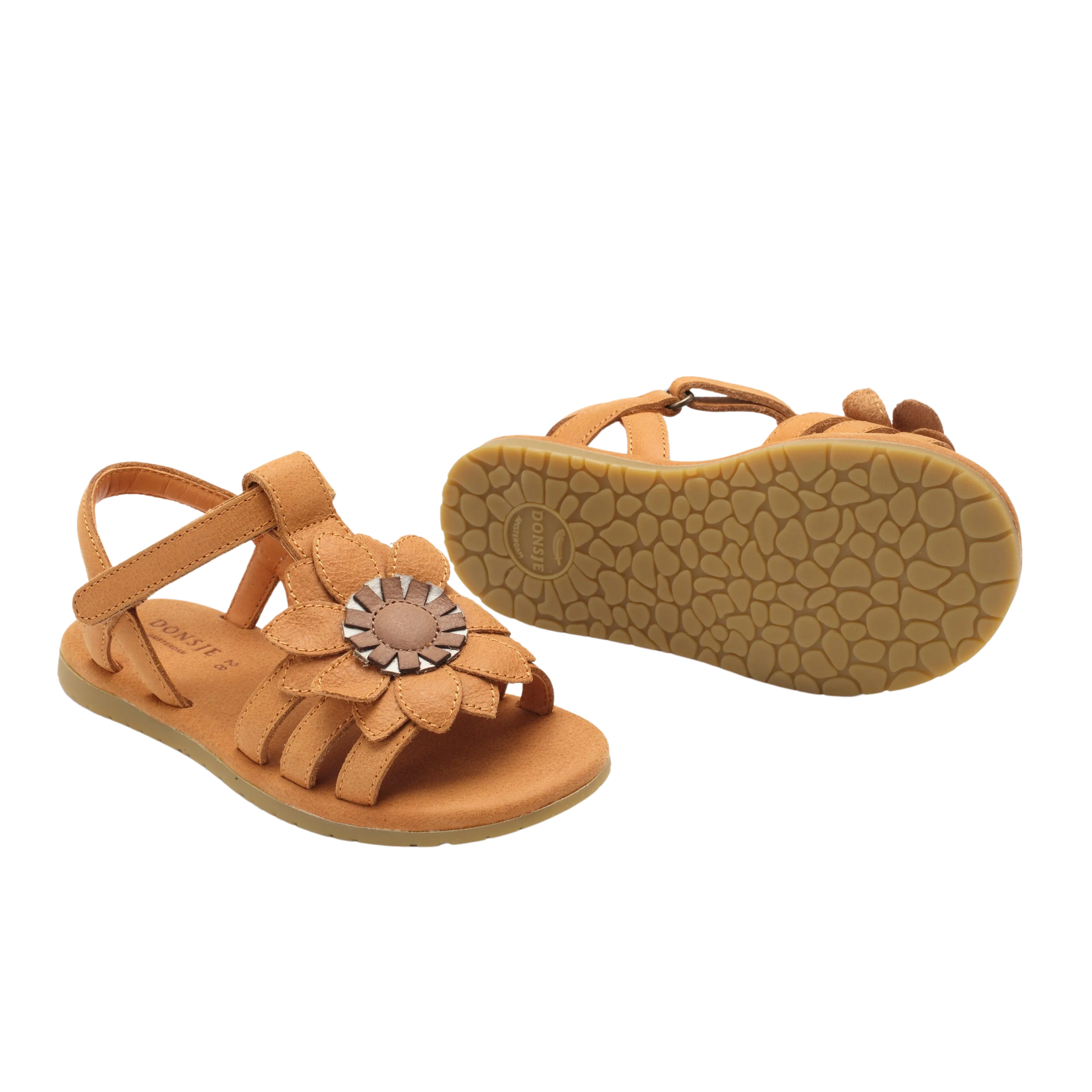 Iles Fields Sandals | Sunflower | Caramel Leather