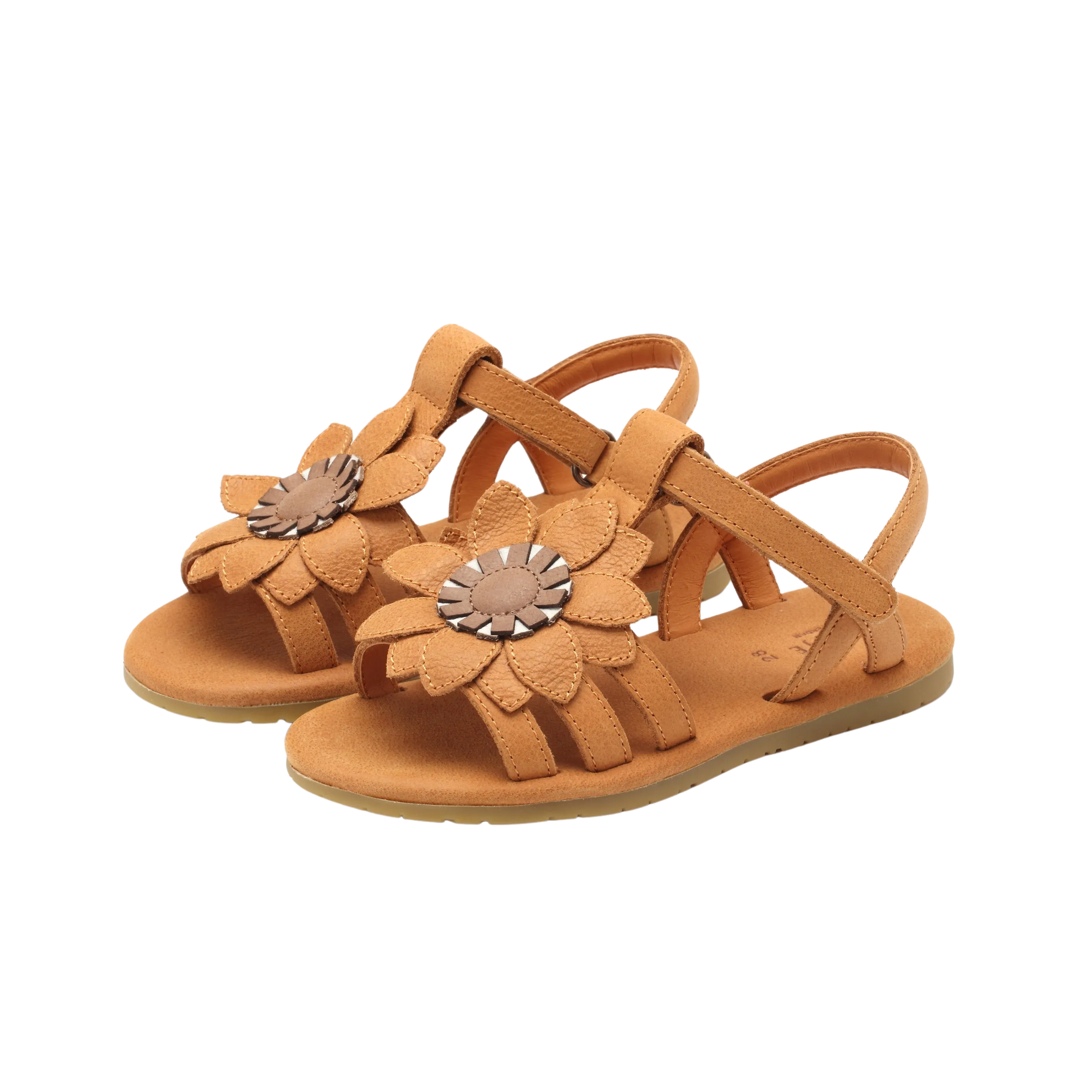 Iles Fields Sandals | Sunflower | Caramel Leather