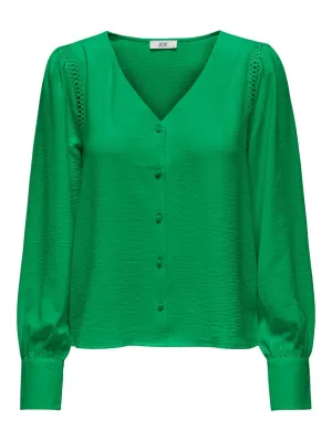 Jdylion Life 3/4 V-neck Shirt Wvn - Groen