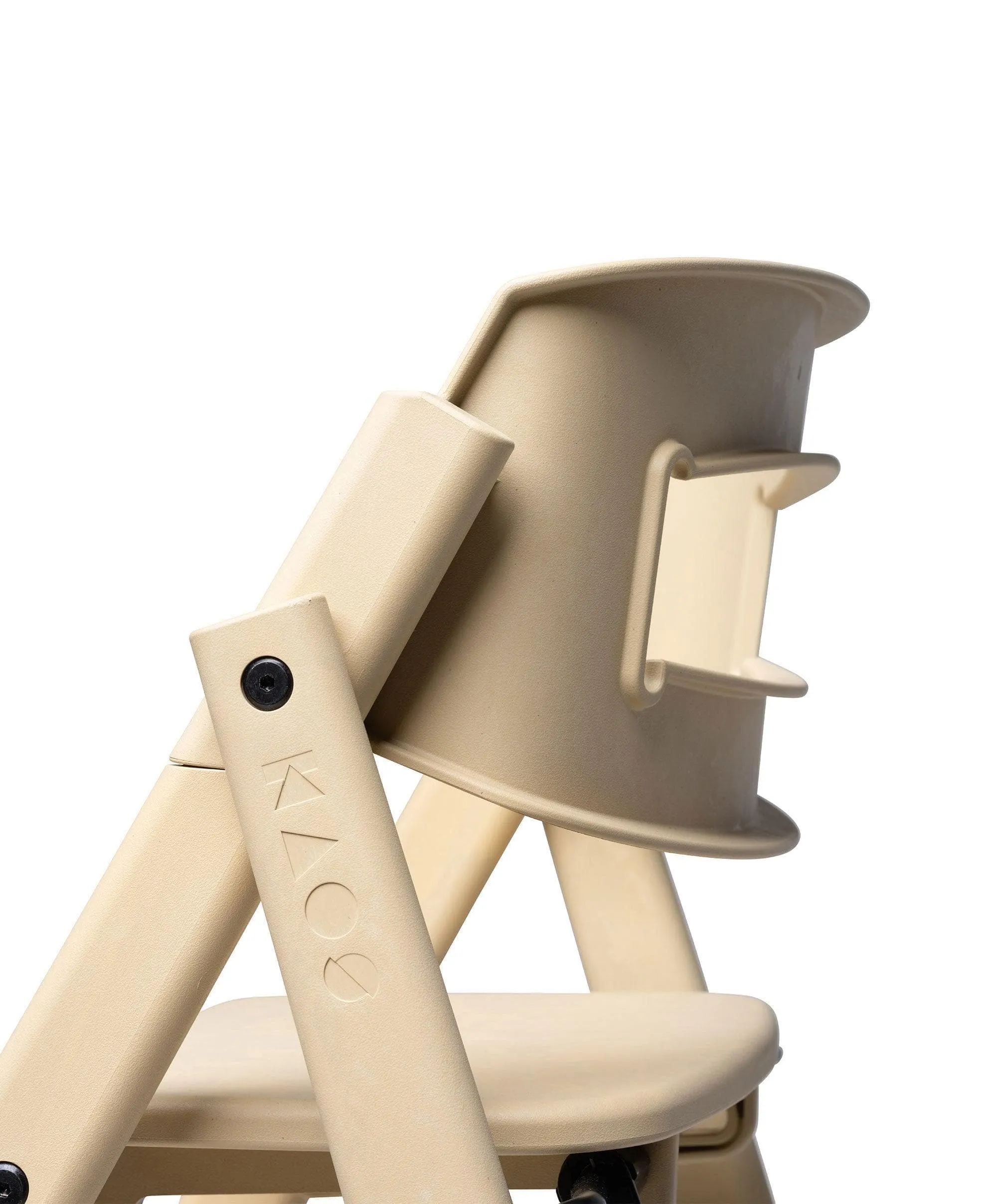 KAOS Klapp Recycled Highchair and Newborn Baby Seat Set - Desert Sand