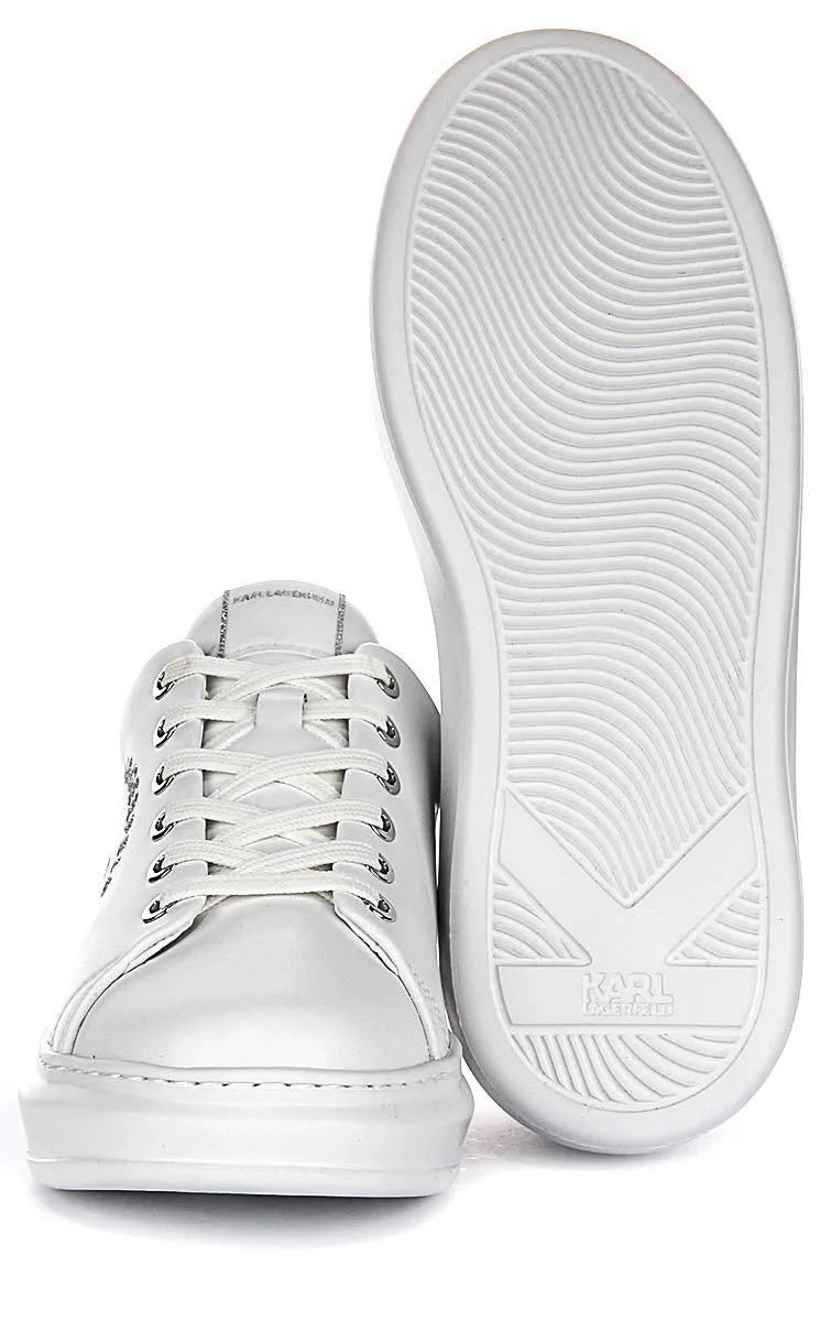 Karl Lagerfeld Kapri Maison Glitter In White For Women