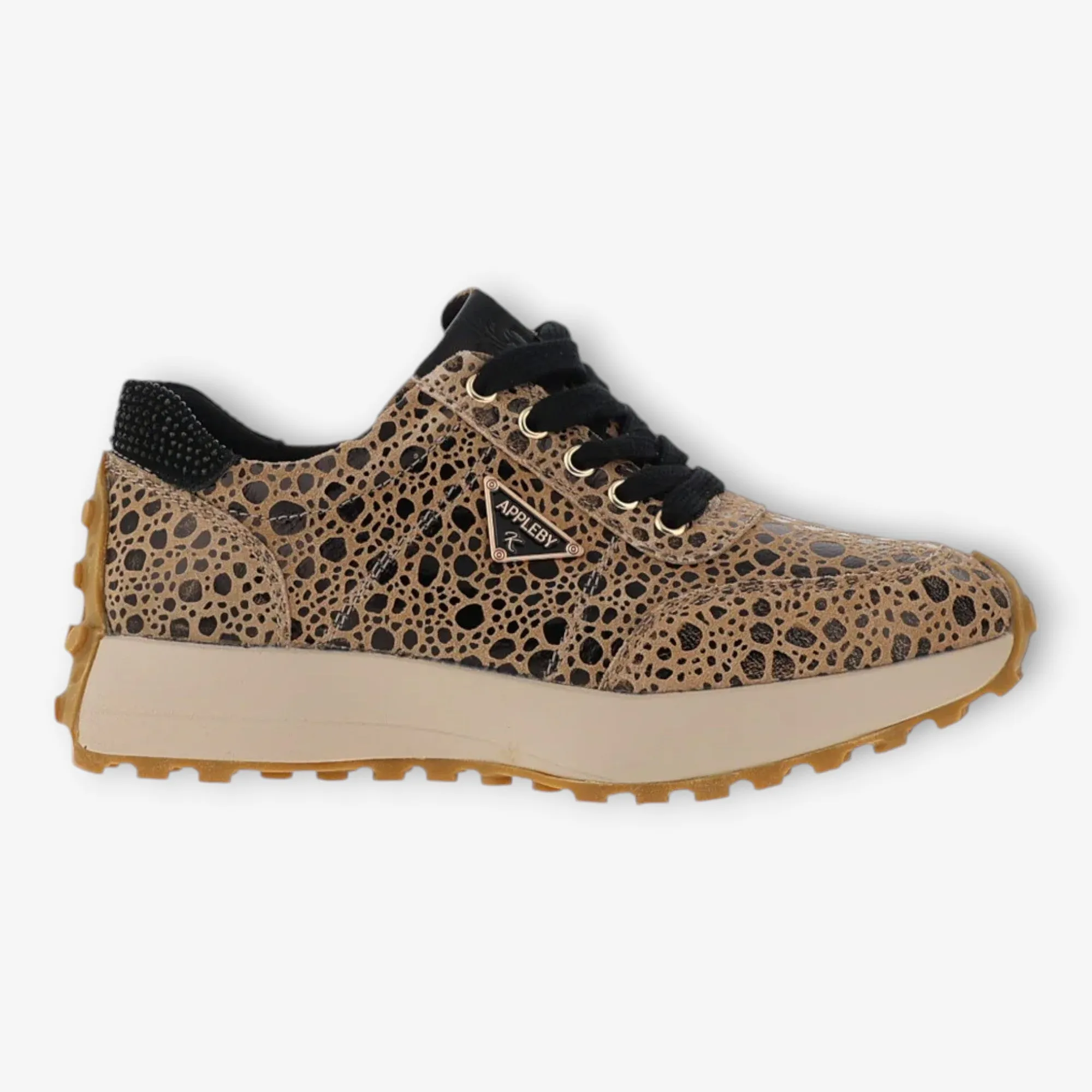 Kate Appleby Animal Print Runner with Gum Sole and Leather Insole