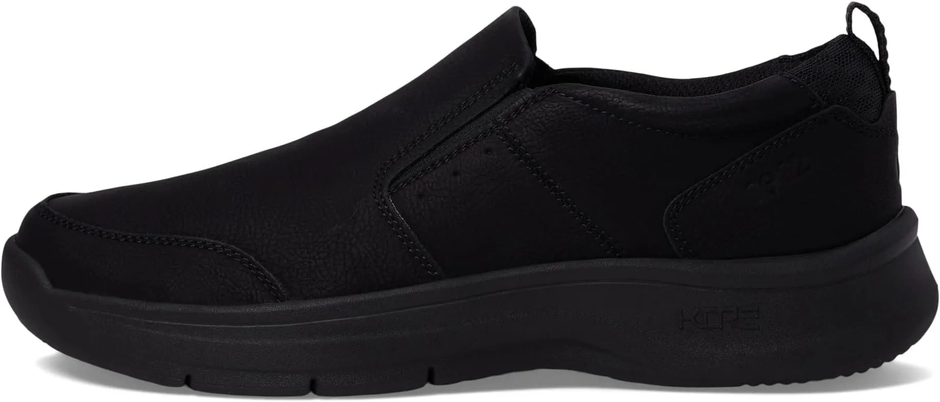 Kore Elevate Moccasin Toe Slip-On Lightweight Loafer Nunn Bush, black