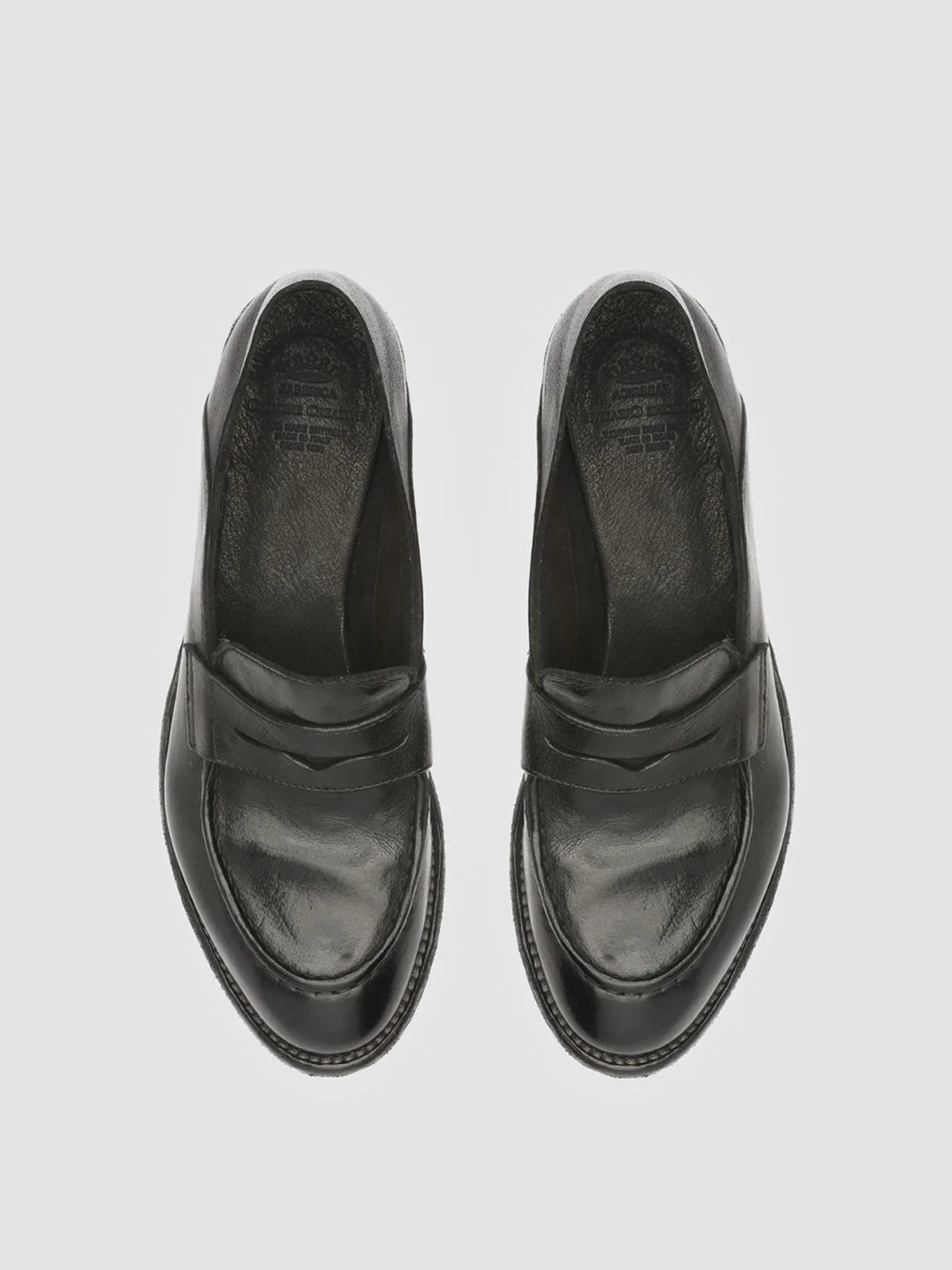 LEXIKON 516 - Black Leather Loafers