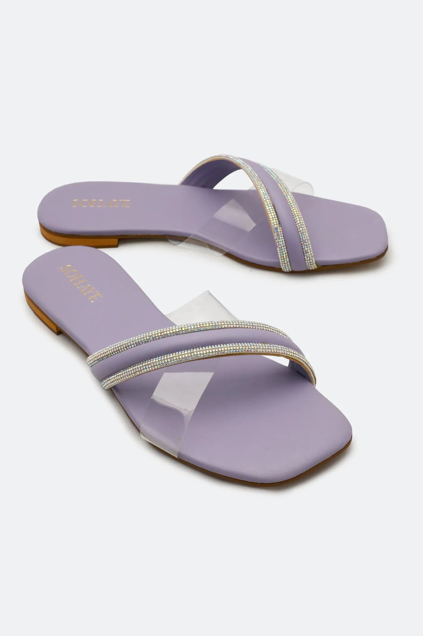 lilac Slippers for Women