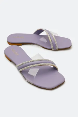 lilac Slippers for Women