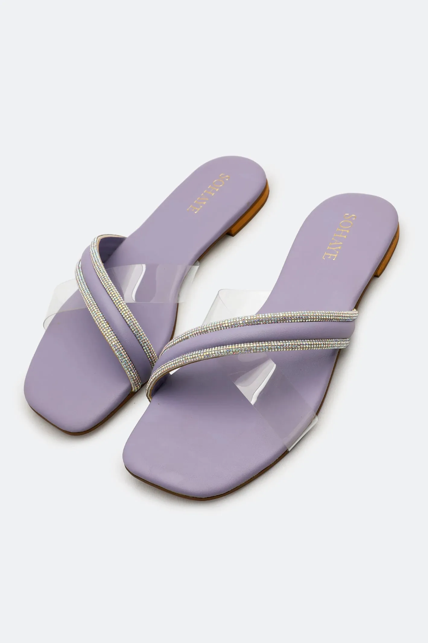 lilac Slippers for Women