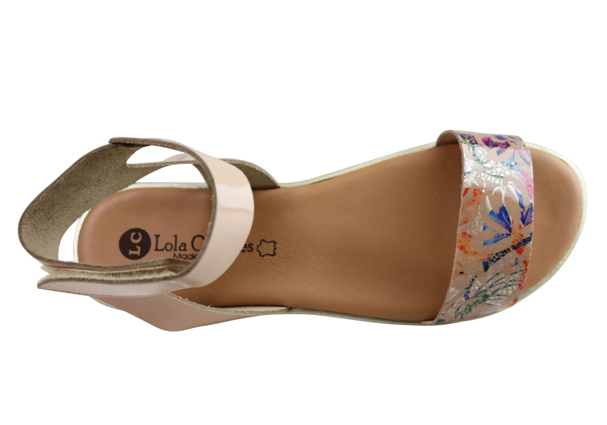 Lola Canales Glory Womens Comfortable Leather Sandals Made In Spain