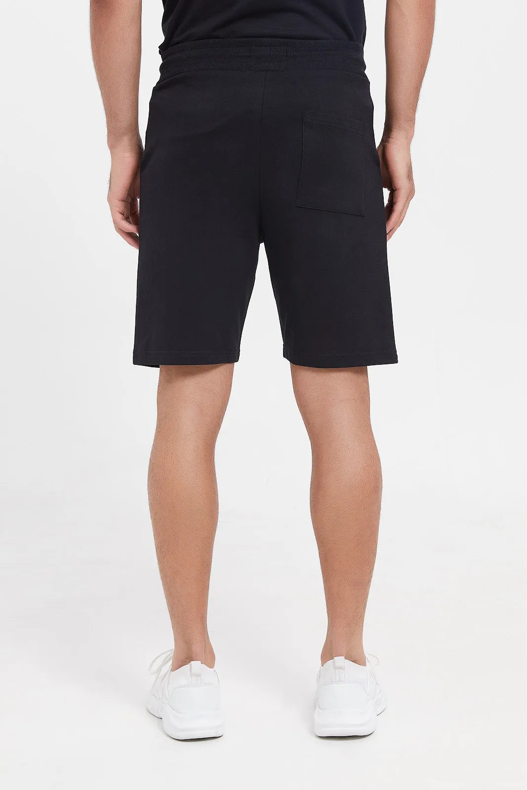 Men Black Lounge Short