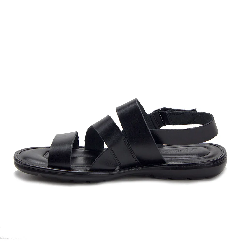 Men's 57621 Comfortable Leather Open Toe Strappy Gladiator Sling Back Sandals