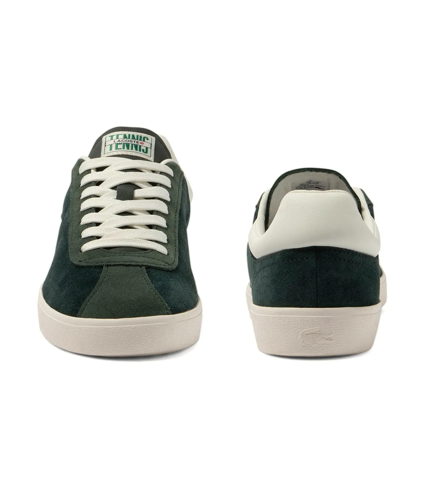 Men's Baseshot Premium Suede Trainers Dark Green/Off White